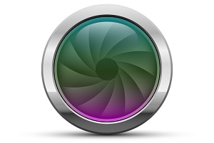 Imatge vectorial obturador càmera fotogràfica