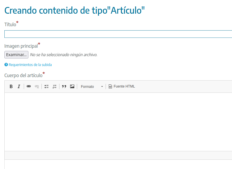 Creació d'articles a Procomún