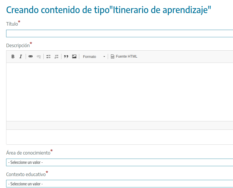 Crear itinerari d'aprenentatge a Procomún