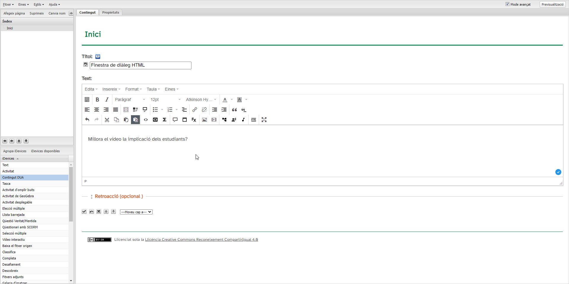 Crear una finestra emergent de diàleg emprant HTML