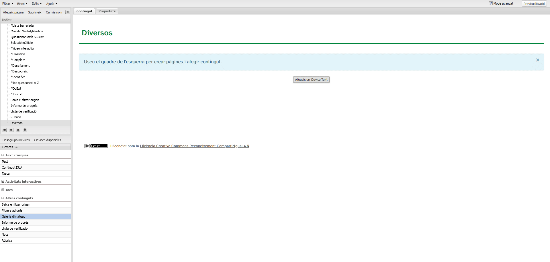 iDevice Galeria d'imatges