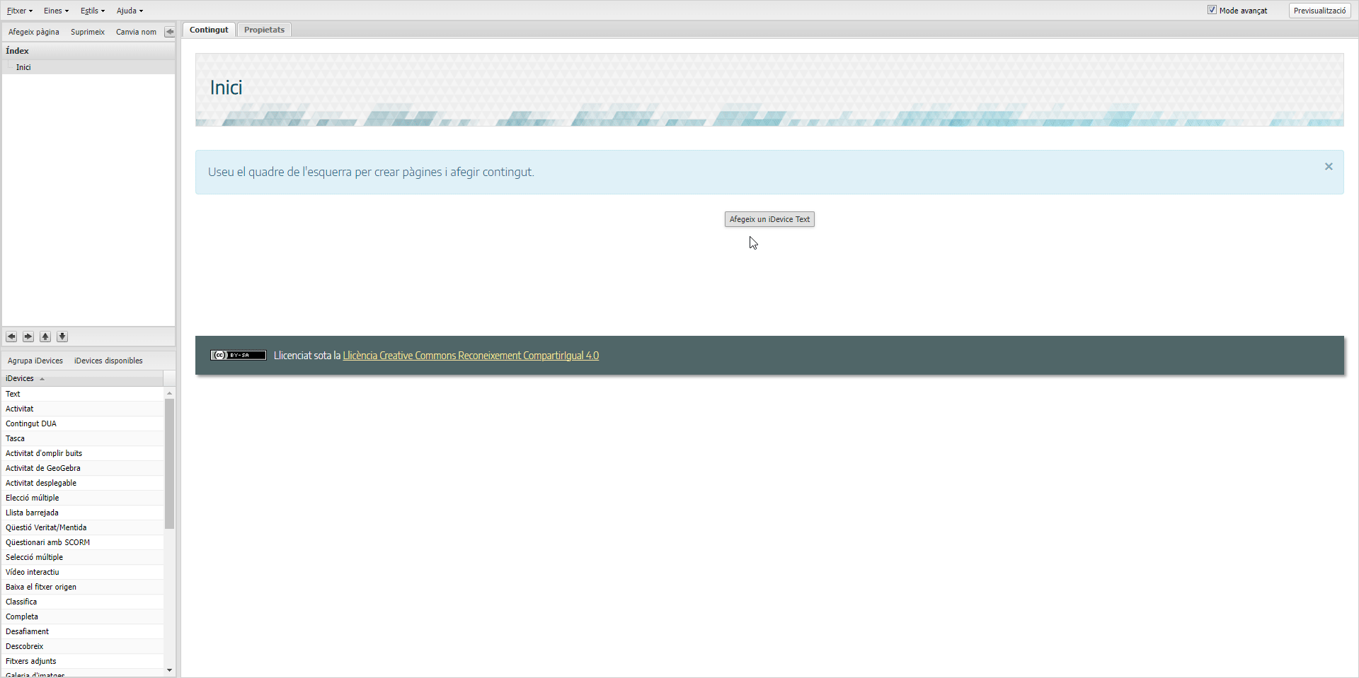 Inserir HTML com a text