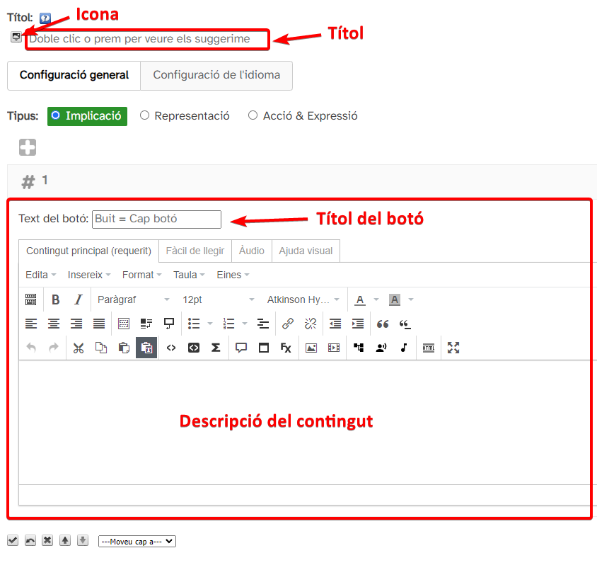 Procés primera edició contingut DUA