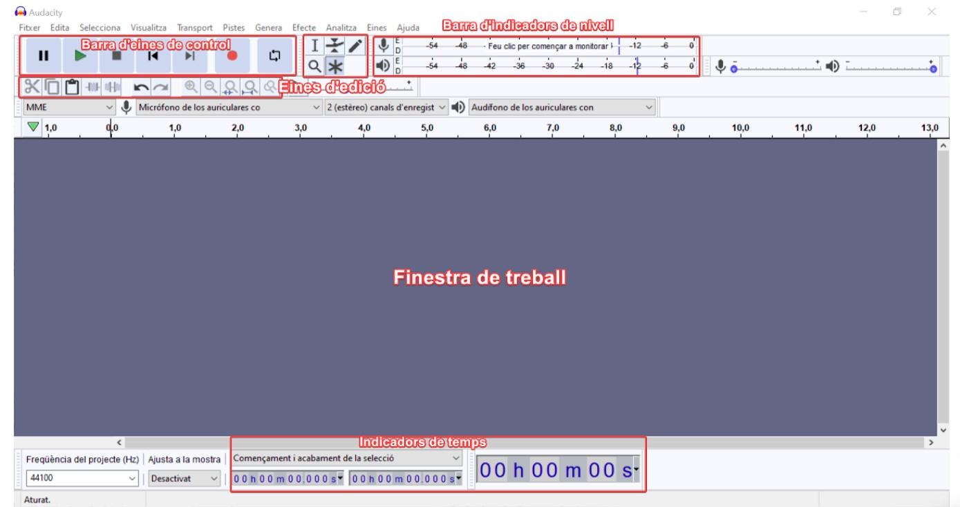 Captura de pantalla panell de control