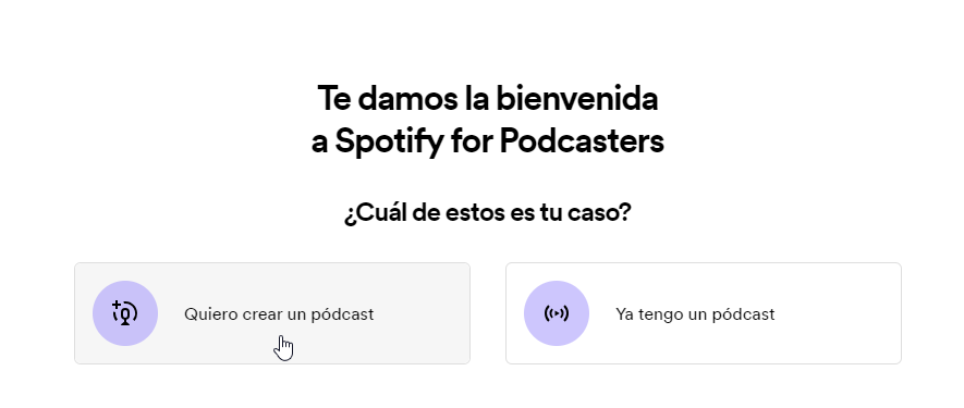 Benvinguda a Spotify for Podcasters