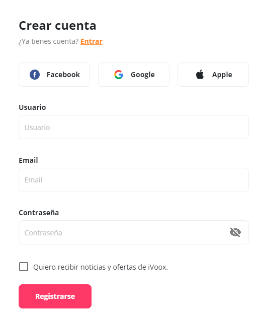 Crea el teu compte