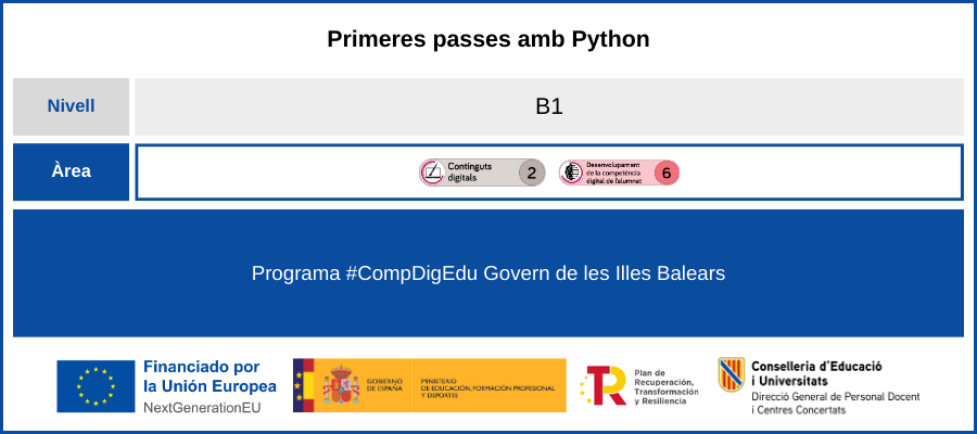 Primeres passes amb Python