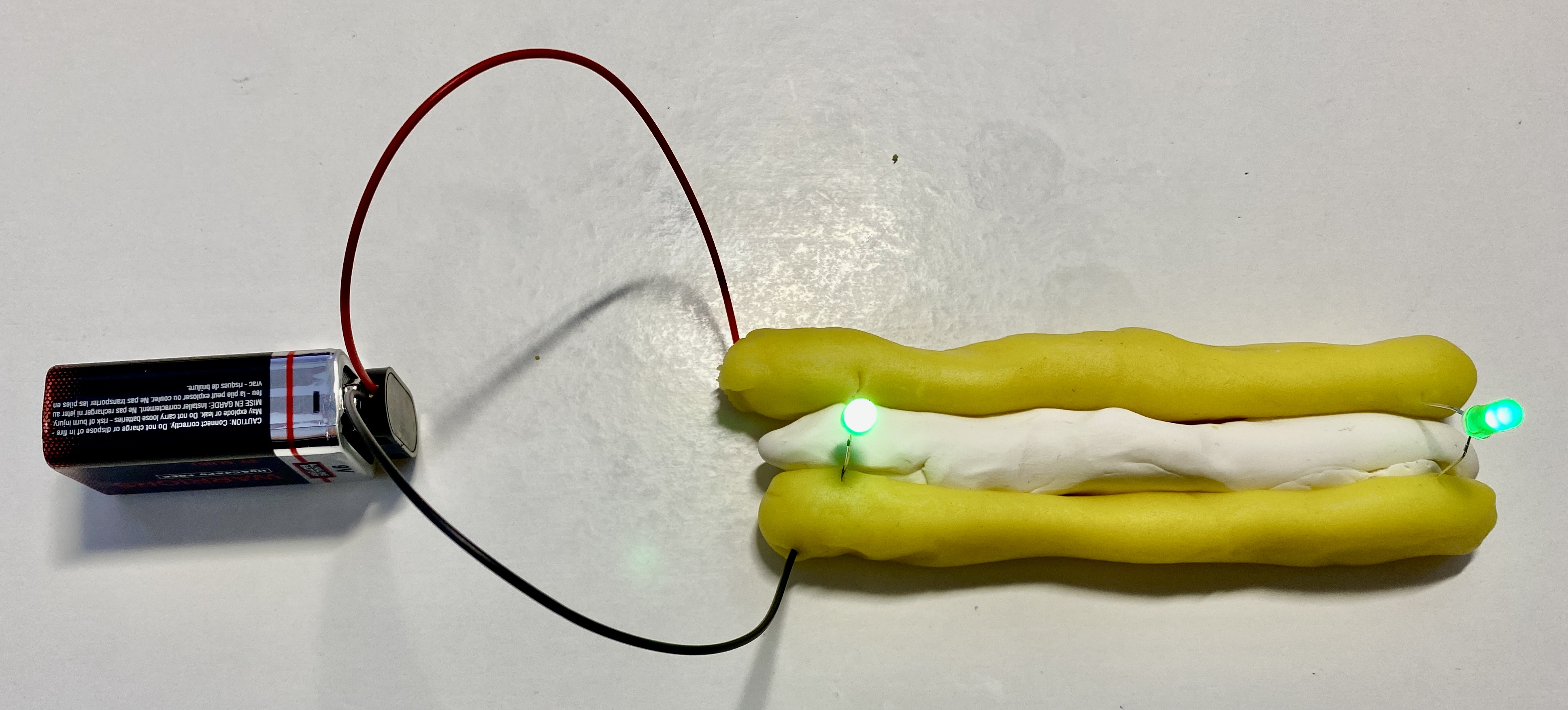Augment de la resistència amb la longitud de la plastilina