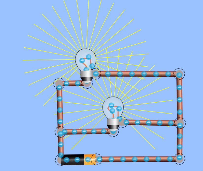 Imatge d'un circuit en paral·lel