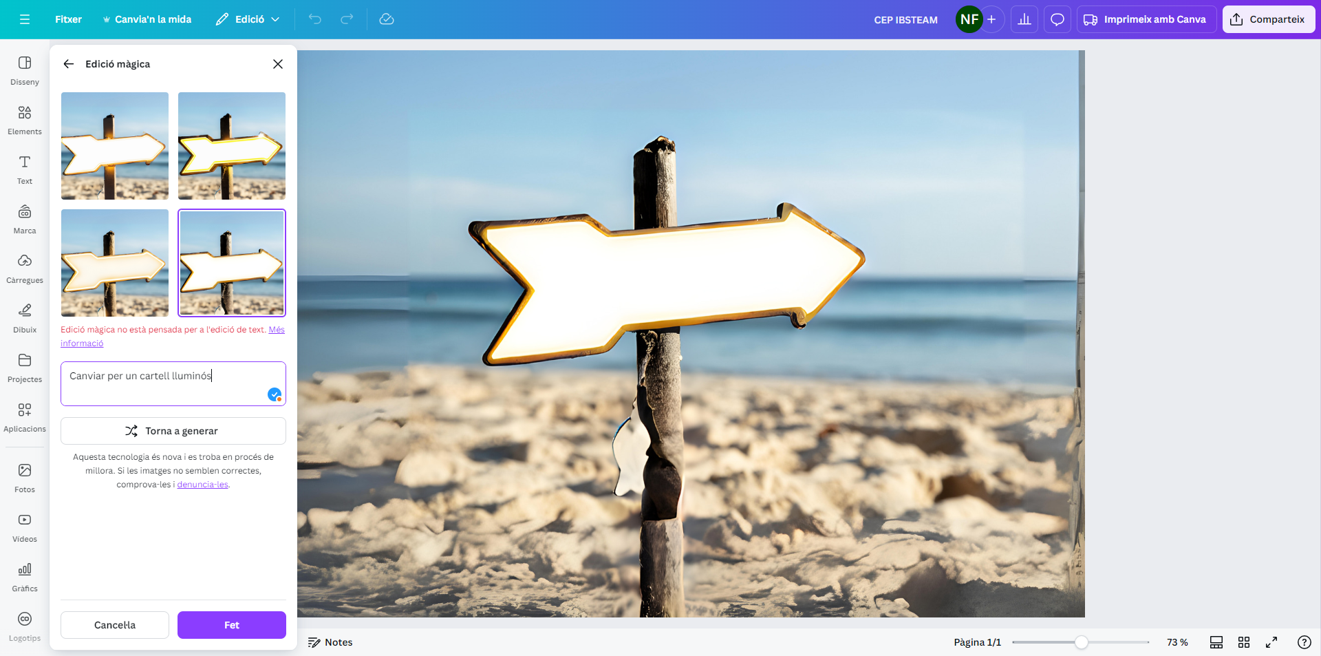 Edició màgica 3 Canva