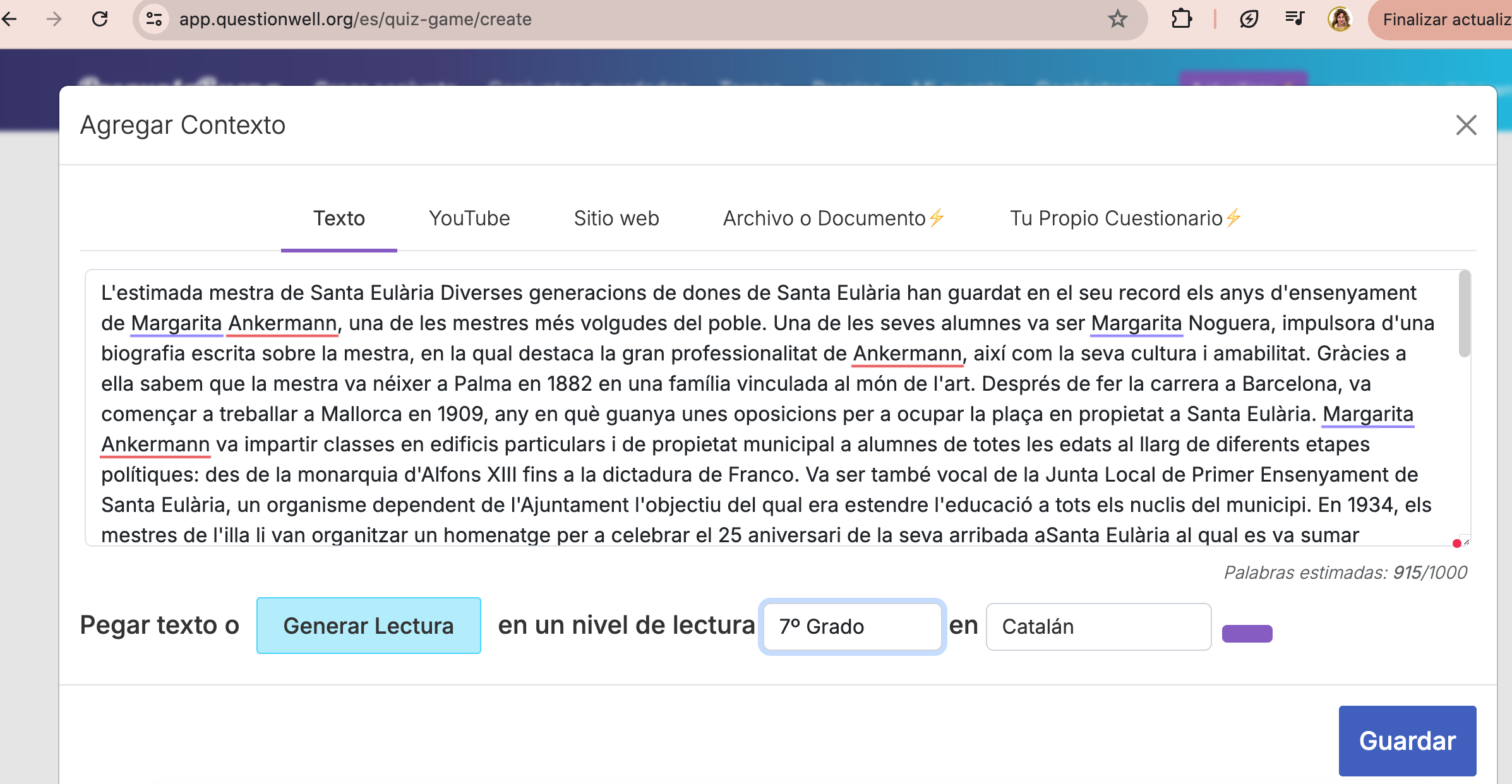 Fonts d'on pot treure les preguntes per al qüestionari 
