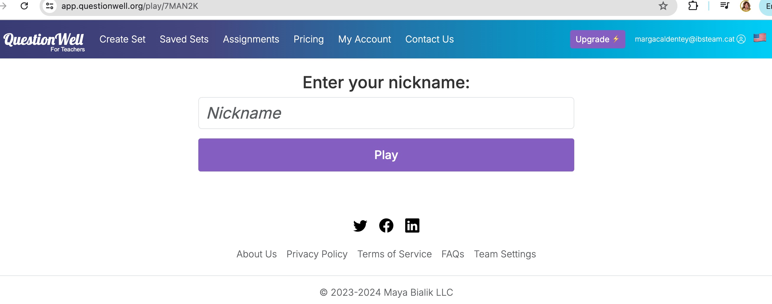 Accés al video interactiu per part de l'alumnat