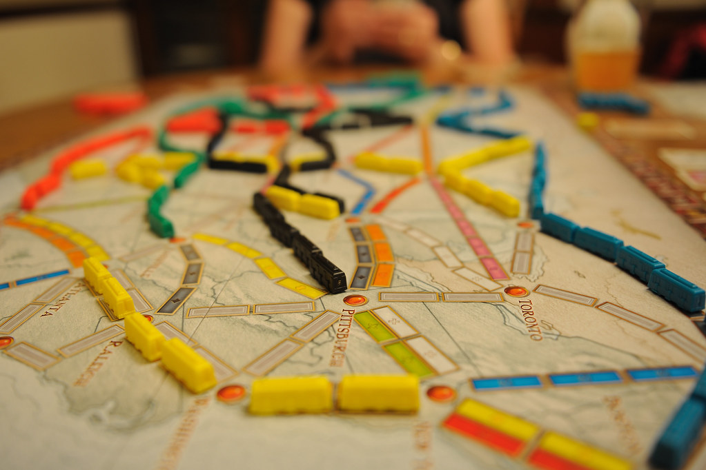 Joc de taula. Aventureros al tren.
