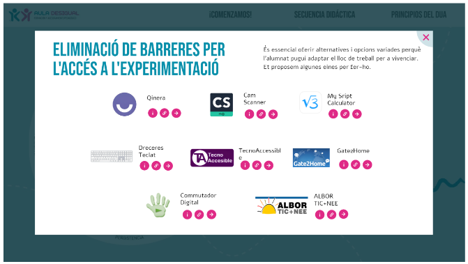 Roda DUA_Eliminació de barreres per a l'accés a l'experimentació